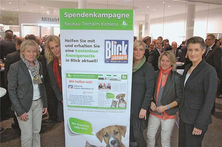 Das Team des Tierschutzvereins warb um weitere Unterstützung für den Neubau des Tierheims. 