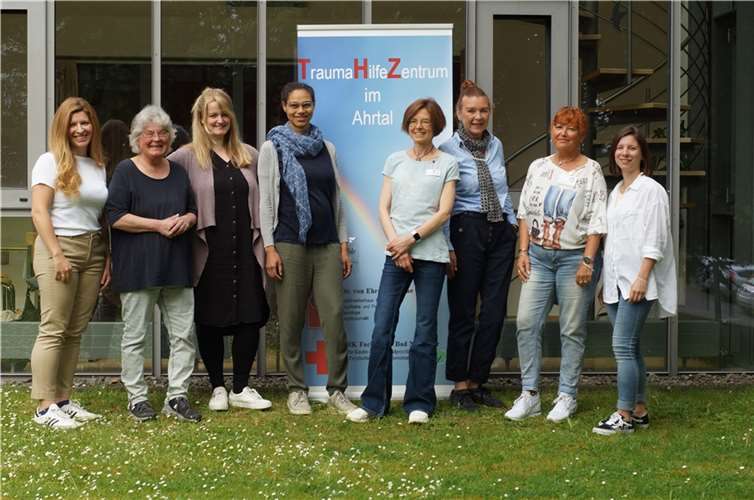Das Team des Traumahilfezentrums im Ahrtal - THZ.  Foto: Wöller