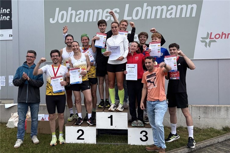 Das Team des VfL Waldbreitbach errang den 2. Platz beim 10 km-Lauf