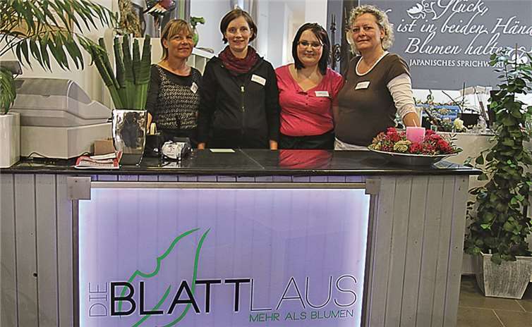 Das Team um Ines Fetten und Gisela Starke bietet hochwertige Floristik und Dekorationen an.STEIN