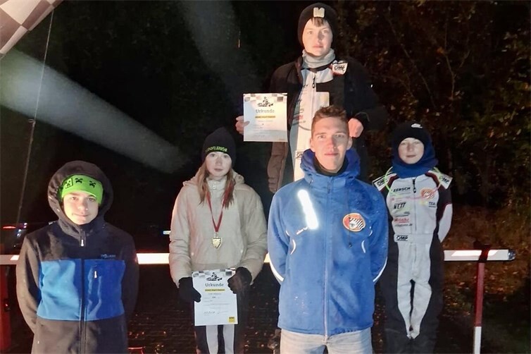 Das Team vom AC Mayen (v.l.n.r.): Elias Kaliszan, Felia Dillmann, Matthias Schmidt, Franz Simon, Phil Dillmann