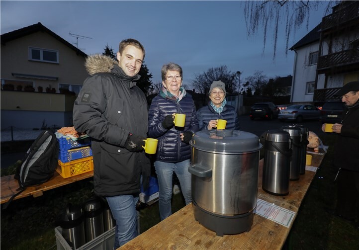 Das Team vom Bürgerverein kümmerte sich um heiße Getränke.