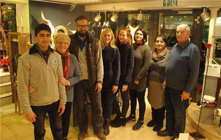 Das Team von Floristik & Ambiente Meyer bei den Adventstrends 2018. Foto: BL