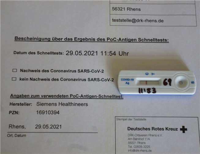 Das Testzentrum öffnet jetzt auch am Freitag und Sonntag seine Pforten. Foto: Thomas Bergmann, DRK Rhens