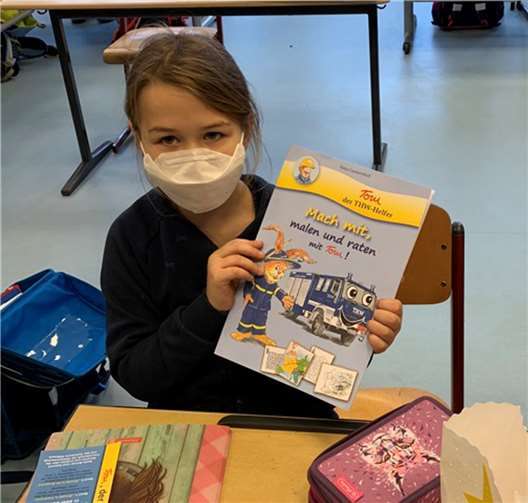 Das Tom, der THW-Helfer-Rätselheft. Quelle: Grundschule Bad Neuenahr/U. Bell