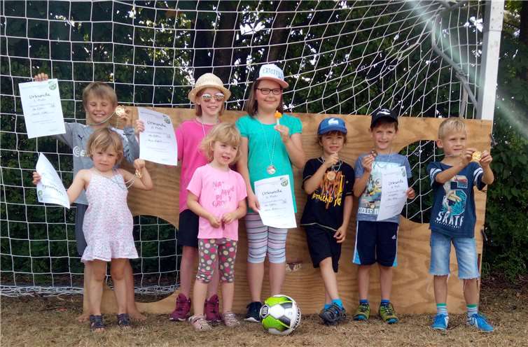 Das Torwandschießen machte den Kindern großen Spaß.