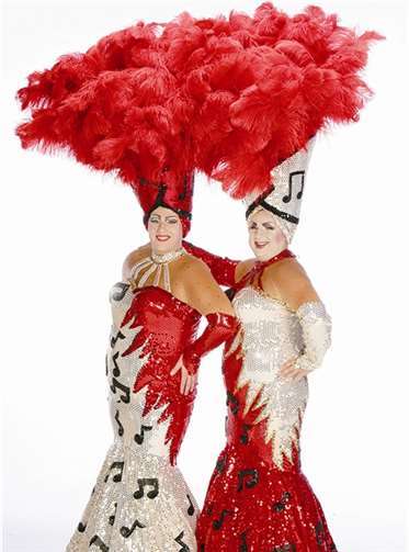 Das Travestie-Comedy Duo „Ham & Egg“ gastieren am 1. Juni in Bad Godesberg. privat