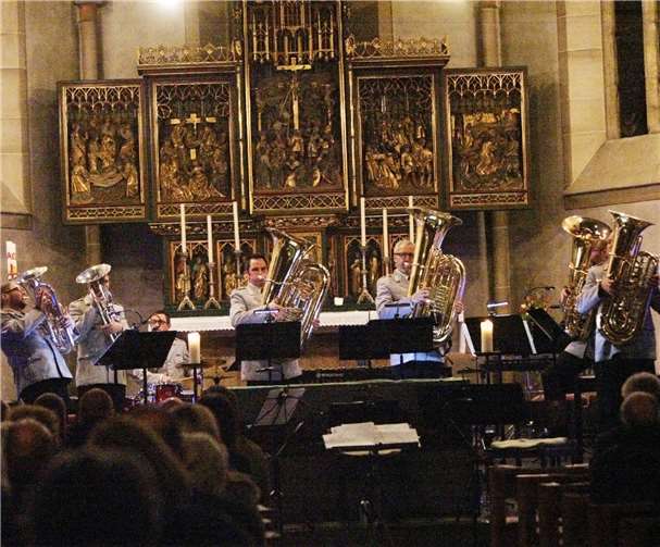 Das Tuba Ensemble des Heeresmusikcorps gegeisterte mit seiner Musik. Fotos: -SES-