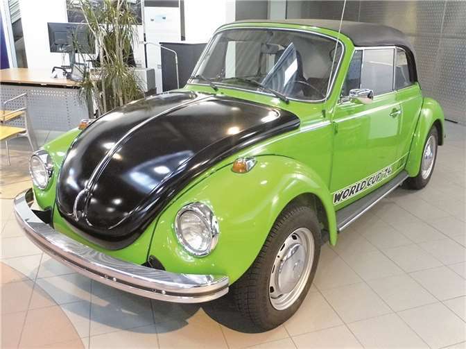 Das VW Cabrio steht zur Zeit im Showroom bei Löhr Automobile in Bad Neuenahr. privat