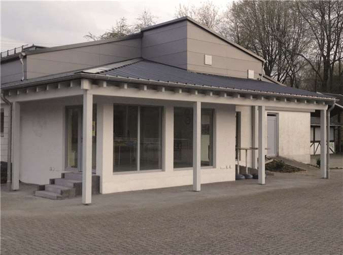 Das Vereinsheim ist nun fertiggestellt und wird offiziell am 25. Mai eröffnet. privat