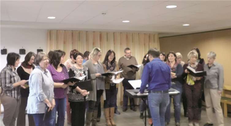 Das Vokalensemble Bel Canto war im November zu Gast bei den Bewohnern des Marienstiftes. privat