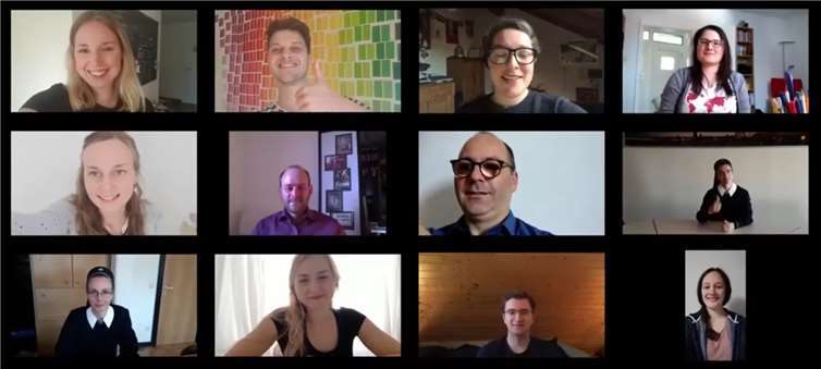 Das Vorbereitungsteam des Gewinner-Gottesdienstes. Fotos: Maria Gerber