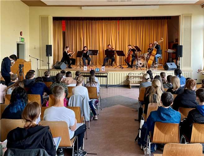 Das WDR Funkhausorchester spielte in der Aula der IGS.  Foto: privat