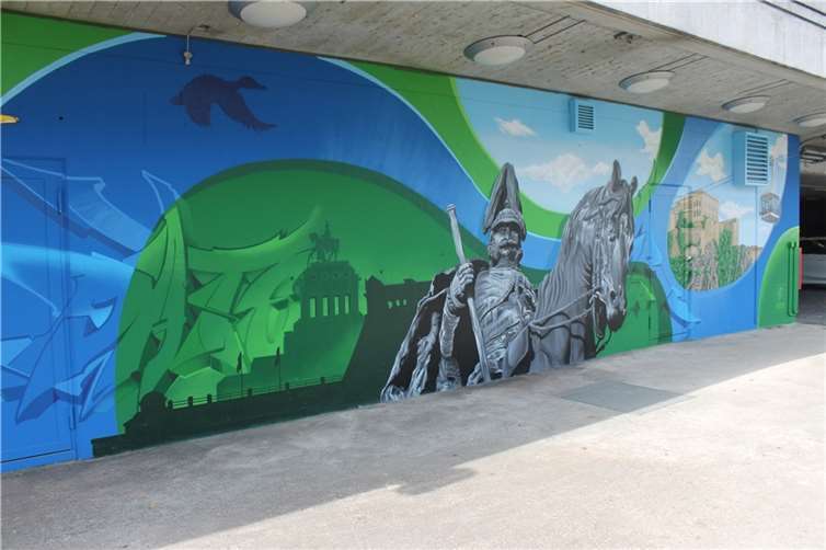 Das Wandbild in Ehrenbreitstein.Quelle Stadt Koblenz: