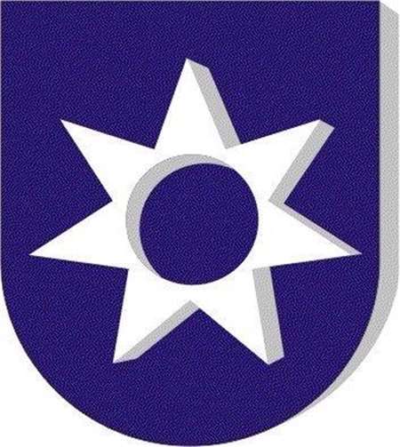 Das Wappen von Essig: der Stern.