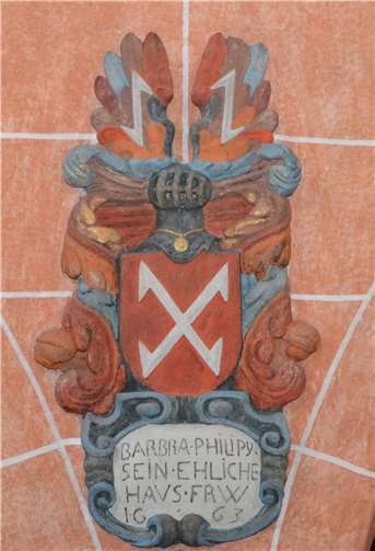 Spannende Geschichte(n) der Niederwerther St. Georgskirche Folge 15 Das Wappen von Frau Barbara Philippi.