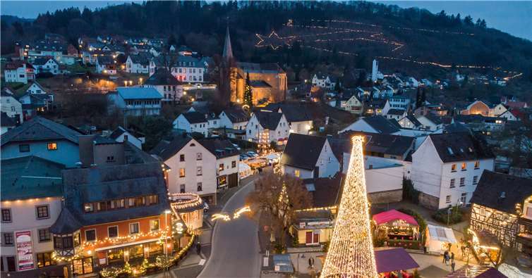 Das Weihnachtsdorf Waldbreitbach hat noch bis zum 26. Januar geöffnet. Foto: Andreas Pacek / Touristik-Verband Wiedtal e.V.