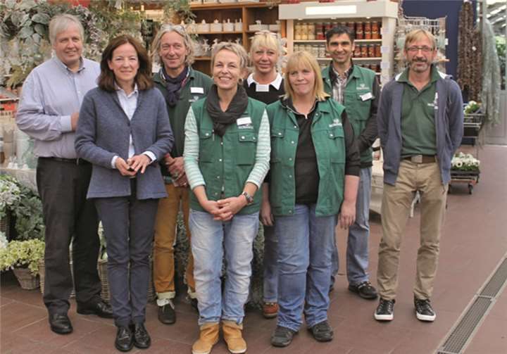 Das Weihnachtsmarktteam des Sängerhofs. WP