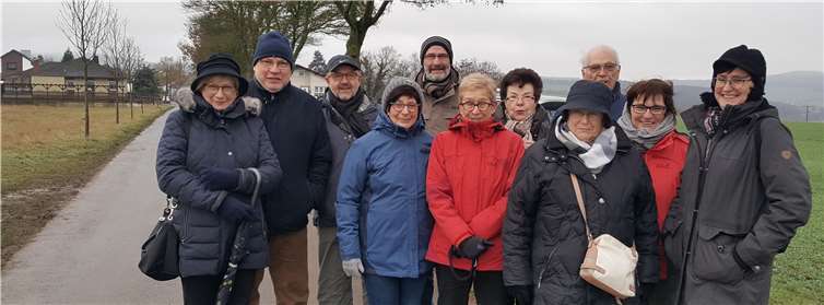 Das Wetter schreckte die Wandergruppe nicht ab. privat