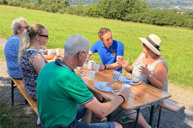 Das Wetter und der Ausblick rundeten das Frühstück ab.