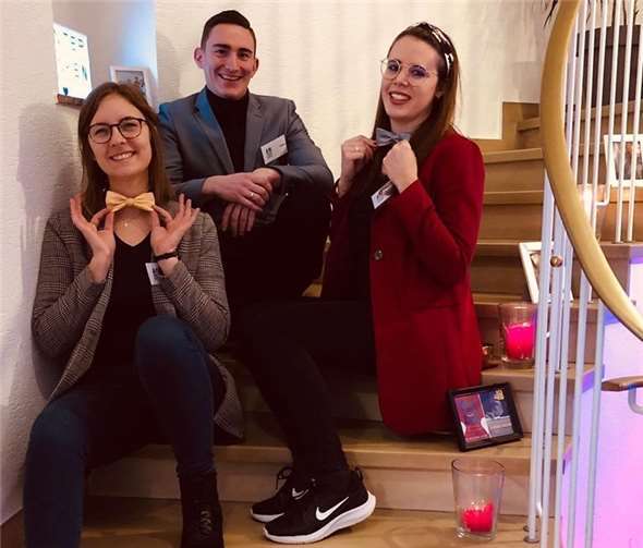 Das ‚Winter:Funken‘-Team (v.l.): Vivian Lion, Tobias Petry, Madeleine Esch.