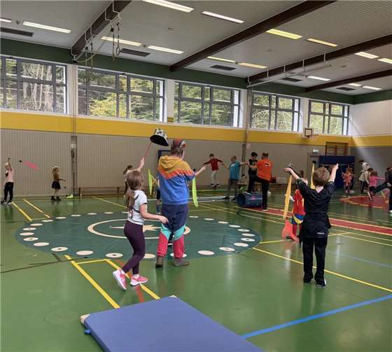 Das Zirkusteam war sehr zufrieden mit der Woche.  Foto: privat