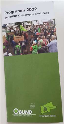 Das aktuelle Jahresprogramm des BUND Rhein-Sieg. Foto: privat