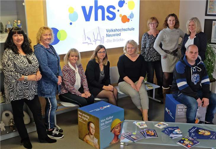 Das aktuelle Team der VHS.Quelle: Stadt Neuwied