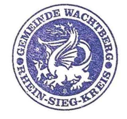 Das alte Dienstsiegel. Quellen: Gemeinde Wachtberg