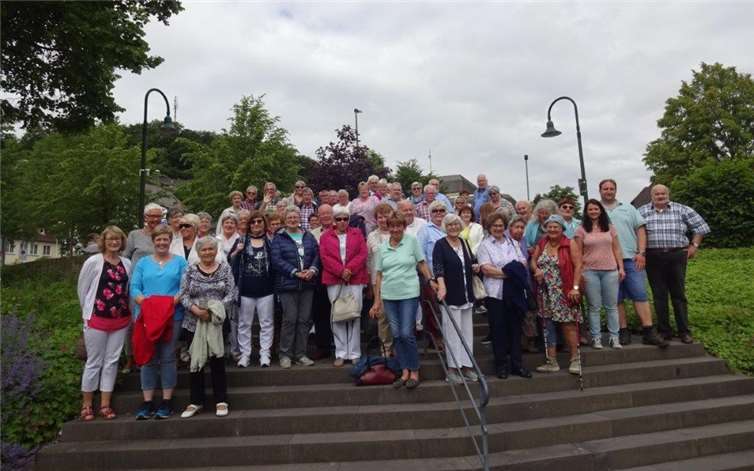 Das angenehme Wetter begleitete die große Gruppe den ganzen Tag.privat