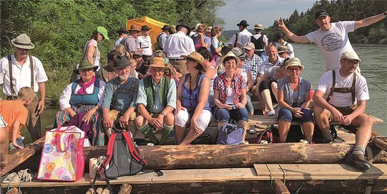 Das besondere Highlight der Tour war die Floßfahrt auf der Isar.privat