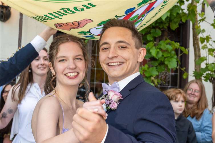 Das diesjährige Königspaar: Leonie Klinner und Arne Walter.Fotos: Dietmar Walter