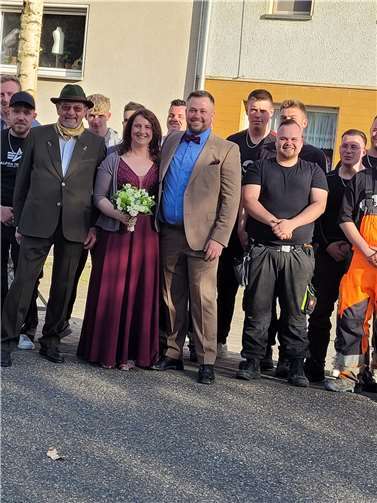 Das diesjährige Maikönigpaar Rene und Kirstin.