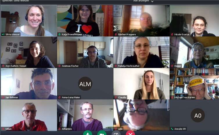 Das digitale Format mit dem Bundestrainer im Sitzvolleyball Michael Merten war ein voller Erfolg. Foto: Landessportbund RLP