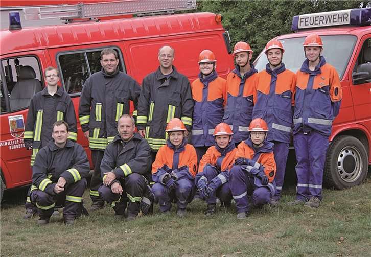 Das einsatzfreudige Team der Jugendfeuerwehr Burgbrohl. FEUERWEHR BURGBROHL