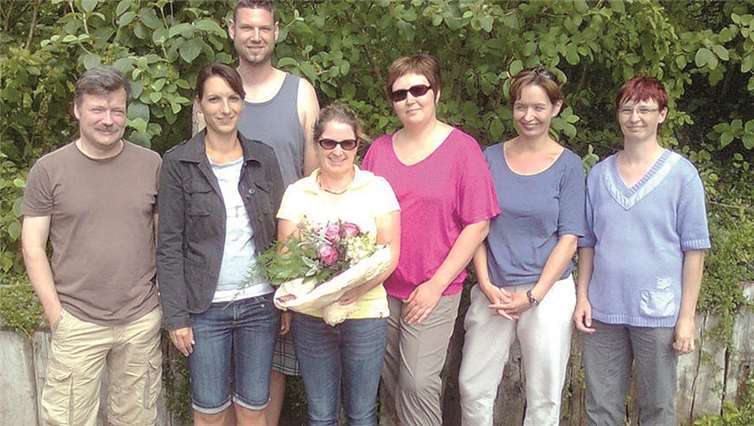 Das engagierte Elternteam um Claudia Scholl (4.v.l.) Andreas Kirchgässner, Nicole Reif-Haeser, Dirk Reif, Julia Kochetov, Annette Franke und Anja Kirchgässner (v.l.). privat