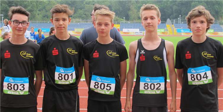 Das erfolgreiche Block-Team: (v.l.) Cedric Kaminski, Lino Albrecht, Marten Sachs, Raphael Jüris und Moritz Leimkühler. privat