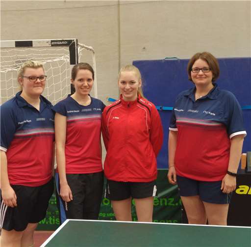 Das erfolgreiche Damenteam beim Saisonabschluss in Weißenthurm (v.l.n.re.): Patricia Rech, Andrea Meyer, Mona Scholz, Christiane Böttcher.