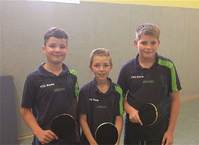 Das erfolgreiche Nachwuchstrio bei den Rheinlandranglisten (v.l.) Justus Ulrich, Janosch Bresler, Lars Böttcher. Privat