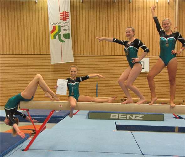 Das erfolgreiche TVM-Team (von links): Annalisa Smolders, Greta Hirt, Maja Walter (TV Cochem) und Judith Eich.privat