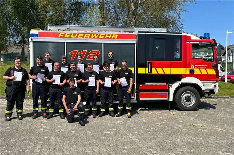 Das erfolgreiche Team. Foto: Feuerwehr VG Puderbach/Dennis Leis