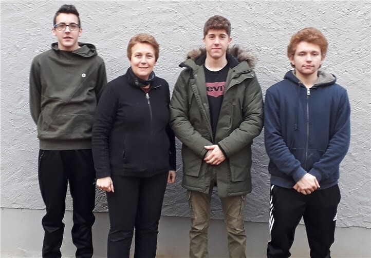 Das erfolgreiche Team um Mannschaftsführerin Manuela Weinand: Jannik Stenzel, Nils Hilger und Andreas Weinand. privat