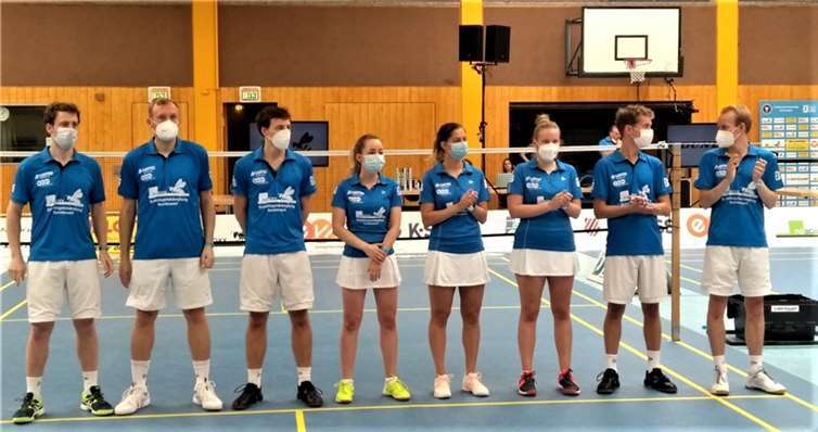 Das erfolgreiche Team vom Wochenende, v.li.: Timm Griesbach, Oliver Schmidt, Thilo Mund, Sarah Kämpf, Daniella Gonda, Ina Vermaßen, Leonard Johnson, Tobias Mund. Fotos: privat