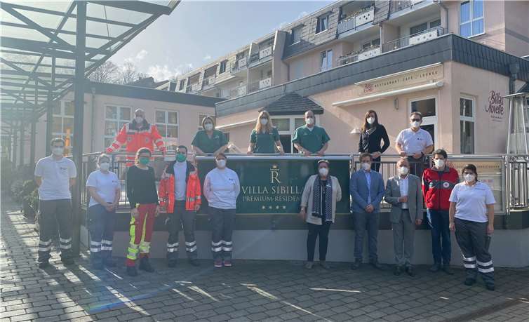 Das erfolgreiche und eingespielte Impfteam von DRK und Villa Sibilla. Fotos: privat
