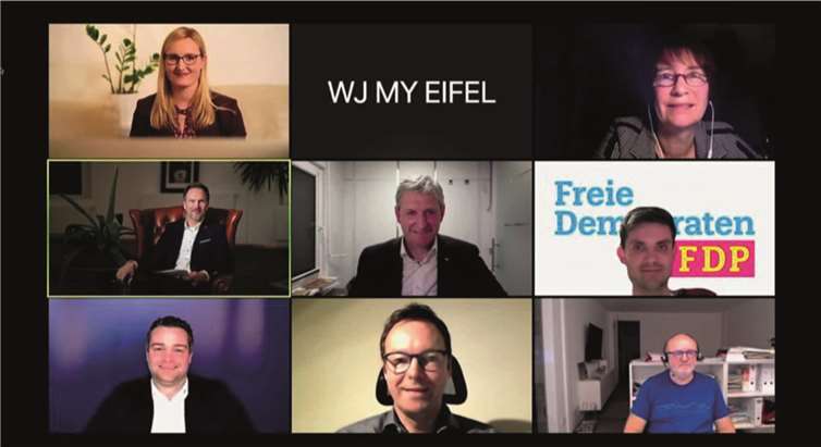 Das erste gemeinsame Treffen der Direktkandidaten aus dem Wahlkreis 12 wurde per Livestream übertragen.Foto: FRE