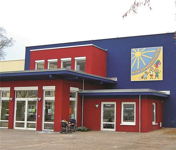Das farbenfreudige Gebäude der Kita „Sonnenschein“ war ein Thema im Nachtragshaushalt.