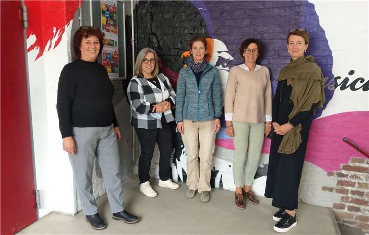 Das frisch getestete Team Geschäftsstelle: v.li. Anke Jorzig, Ingeborg Gauer, Steffi Knott, Anja Waffenschmidt und Gitta Litz, es fehlt Annette Richert.Quelle: Kinderschutzbund Koblenz