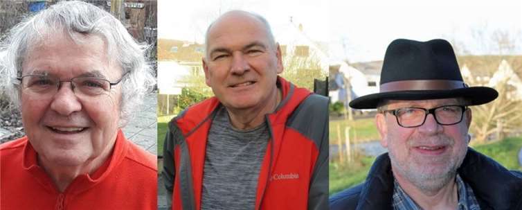Das frisch gewählte Leitungsteam der ADFC-Ortsgruppe an der Ahr: v.li. Gerald Endrich, Alfred Hansen und Karl Josef Schumacher.Foto: ADFC Bad Neuenahr-Ahrweiler
