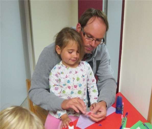 Das gemeinsame Basteln machte besonders viel Spaß.privat