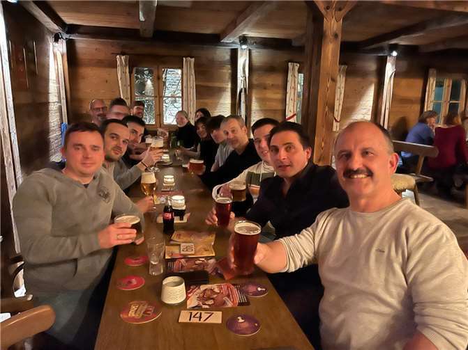 Das gemeinsame Training und der Besuch einer Bierbrauerei waren natürlich die Höhepunkte. Fotos: privat